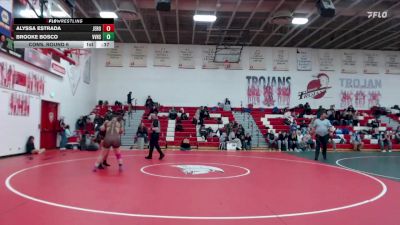 190 lbs Cons. Round 6 - Brooke Bosco, Vallivue vs Alyssa Estrada, Jerome