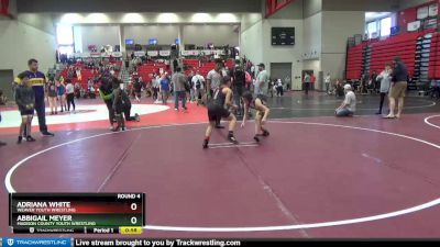 91+100 Round 4 - Abbigail Meyer, Madison County Youth Wrestling vs Adriana White, Weaver Youth Wrestling