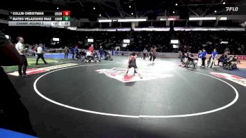 113 lbs Champ. Round 2 - Collin Christman, Lake Roosevelt vs Mateo Velazquez Diaz, Juanita