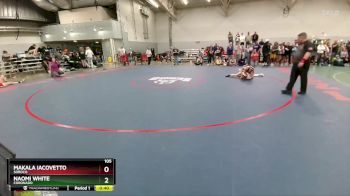 105 lbs Cons. Round 3 - Makala Iacovetto, Soroco vs Naomi White, Coronado
