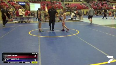 78 lbs Round 1 - Kolin Carder, OH vs Wyatt Hueftle, NE