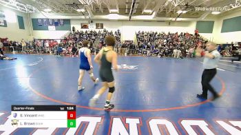 126 lbs Quarterfinal - Sean Vincent, Manchester West vs Logan Brown, Souhegan