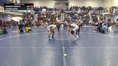 215 lbs 3rd Place - Bradley Dimiglio, Malvern Prep vs Satoshi Davis, Slam Academy-NV