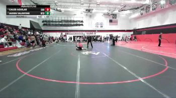 132 lbs Round 3 - Jaiden Valentine, Northfield vs Caleb Aguilar, Castle View