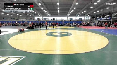 126 lbs 5th Place - Olli Webb, GA vs Jacob Strausbaugh, AK