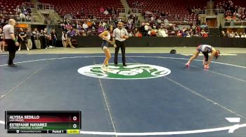 Girls 100 lbs Semifinal - Alyssa Sedillo, Las Cruces vs Estefanie Nayarez, Atrisco Heritage Academy