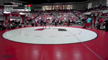 110 lbs Consolation - Savanna Hendren, Pawhuska High School Girls vs Rylie Hillis, Norman High School Girls