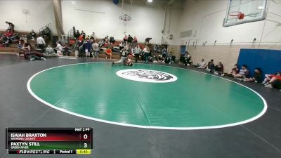 150A Cons. Round 2 - Paxtyn Still, Green River vs Isaiah Braxton, Natrona County