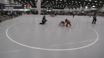 113 lbs Cons. Sub-quarters - Michael Salas-Sanchez, Cornerstone Mat Club vs Ilan Shank, Team Idaho Wrestling Club