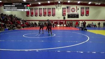 133 lbs Champ. Round 1 - Eduardo Cruz, Moorpark CCC vs Shelby Cannon, Victor Valley College