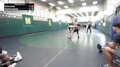 138 lbs Cons. Round 4 - Ryan Scher, Torrey Pines vs Weston Manuel, Cherokee Trail