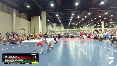 75 lbs Round 1 (6 Team) - Gaelan Whitworth, Gladiator WA vs William Duty, Alabama Elite Gold