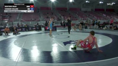120 lbs 5th Place Match - Brayden Head, Maurer Coughlin Wrestling Club vs Connor Collins, Backyard Brawlers MW