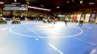 150 Class 2 lbs Semifinal - Jackson Snider, Logan-Rogersville vs Spencer Cunningham, Mid-Buchanan