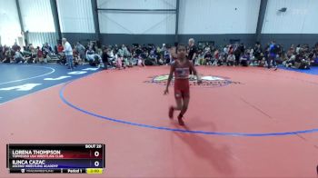 62-69 lbs Round 2 - Lorena Thompson, Toppenish USA Wrestling Club vs Ilinca Cazac, Ascend Wrestling Academy