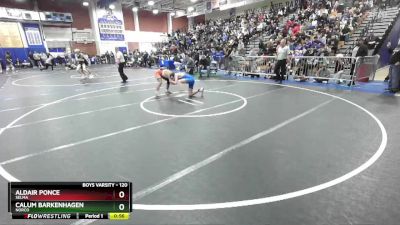 120 lbs Cons. Round 2 - Calum Barkenhagen, Norco vs Aldair Ponce, Selma