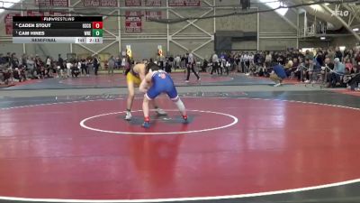 174 lbs Semifinal - Cam Hines, Western New England vs Caden Stout, Coast Guard