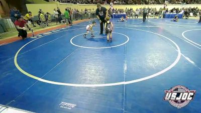 43 lbs Round Of 32 - Bronc Seeley, Cushing Tigers vs Krome Conley, Oklahoma Wrestling Academy