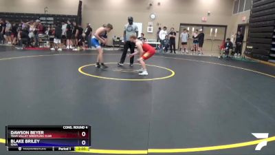 152 lbs Cons. Round 4 - Dawson Beyer, Team Valley Wrestling Club vs Blake Briley, Iowa