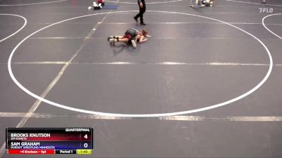 74 lbs Quarterfinal - Brooks Knutson, KM KoMets vs Sam Graham, Pursuit Wrestling Minnesota