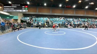 135 lbs Cons. Round 5 - Taleigha Ross, Foothill vs Mezmeriah Zuniga, Ceres