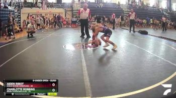 55/60 Quarterfinal - Charlotte Robbins, Bison Takedown Club vs Aiden Ribot, Eagle Empire Wrestling