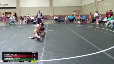 96 lbs Round 2 - Ethyn Saller, Ground Zero vs Brandon Lefler, Darkhorse Wrestling