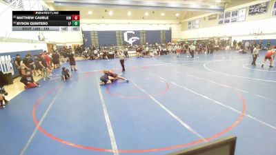 190 lbs Cons. Round 2 - Byron Quintero, Lake Forest vs Matthew Cauble, Eastvale Elite Wrestling
