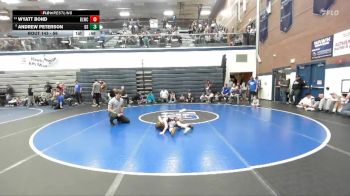 56 lbs Cons. Semi - Wyatt Bond, Bear Lake Wrestling Club vs Andrew Peterson, Declo Stingers