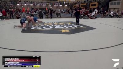 150 lbs Cons. Round 3 - Taylen Secory, Sebolt Wrestling Academy vs Kash Johnson, High Altitude Wrestling Club