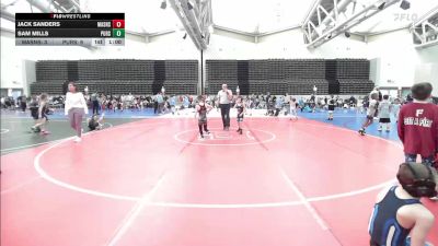 56 lbs Rr Rnd 4 - Jack Sanders, Mat Assassins Blue vs Sam Mills, Pursuit Wrestling Academy