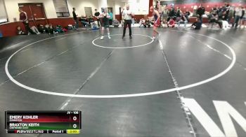 106 lbs Cons. Round 5 - Braxton Keith, Cheyenne East vs Emery Kohler, Evanston