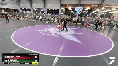 86 lbs Cons. Round 2 - Lane Dodgen, Wesley Club Wrestling vs Sebastian Clark, 3F Wrestling