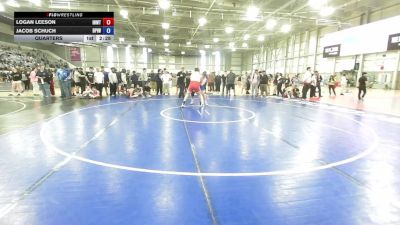 285 lbs Quarters - Logan Leeson, Inland Northwest Wrestling Training Center vs Jacob Schuch, Deer Park Ironman Wrestling Club