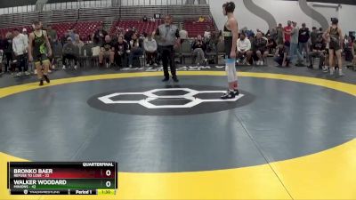 129 lbs Quarterfinals (8 Team) - Bronko Baer, Refuse To Lose vs Walker Woodard, Minions