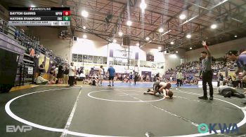 100-105 lbs Semifinal - Dayton Garris, Mannford Pirate Youth Wrestling vs Hayden Stanford, Salina Wrestling Club