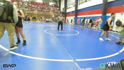 140-160 lbs Rr Rnd 2 - Ayden Travis, Muskogee Rougher Youth Wrestling vs Jolynn Prock, Sperry Wrestling Club
