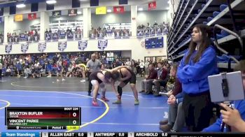 215 lbs Champ. Round 1 - Braxton Bufler, TAYLOR vs Vincent Parke, Columbia City