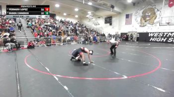 126 lbs Cons. Round 2 - Ruben Cisneros, Eastside vs Fernado Lopez, Savanna