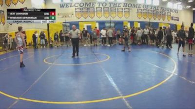 106 lbs Champ. Round 1 - Jett Johnson, Cocoa Beach WC vs Winston Sparkman, Lake City Wrestling Club