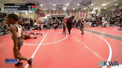 52 lbs 3rd Place - Dylan Lockwood, Heat vs Danger Welch, Claremore Wrestling Club