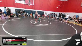90 lbs Round 2 (6 Team) - Zayd Ahmed, Reece Warriors vs Drew Brinkmeier, Spartan Mat Club