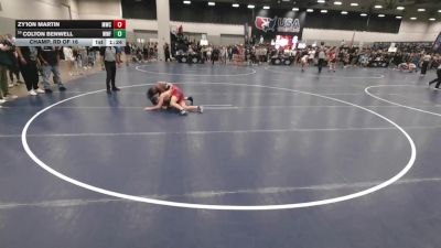 106 lbs Champ. Rd Of 16 - Zy'ion Martin, Maize Wrestling Club vs Colton Benwell, Wentzville Wrestling Federation