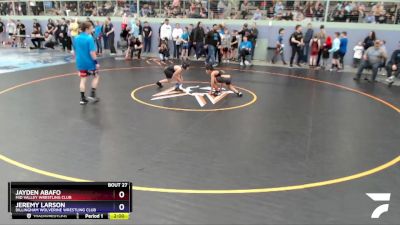 84 lbs Round 1 - Jeremy Larson, Dillingham Wolverine Wrestling Club vs Jayden Abafo, Mid Valley Wrestling Club