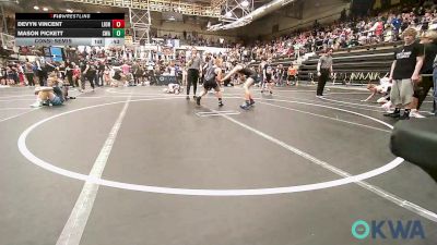90 lbs Consolation - Devyn Vincent, Lions Wrestling Academy vs Mason Pickett, Shelton Wrestling Academy