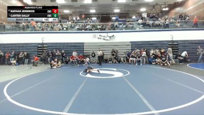 49 lbs Cons. Round 4 - Carter Dally, Hawk Wrestling Club vs Nathan Jennings, Buzzsaw Wrestling Club