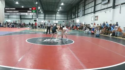 125 lbs Champ. Round 2 - Tanner Berry, Kellam Mat Rats Wrestling Club vs Uros Ivanic, Fishburne Military School
