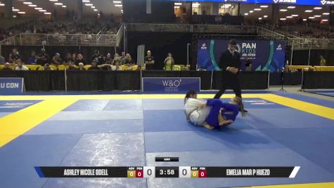 Emelia Mar P Huezo vs Ashley Nicole Odell 2025 Pan Kids Jiu-Jitsu IBJJF Championship