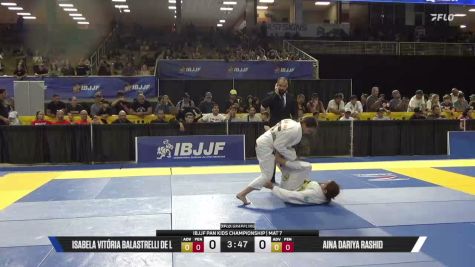 Isabela Vitória Balastrelli De L vs Aina Dariya Rashid 2026 Pan Kids Jiu-Jitsu IBJJF Championship