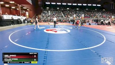 2A-106 lbs Quarterfinal - Dyllan Myers, Thermopolis vs Abel Jiminez, Kemmerer